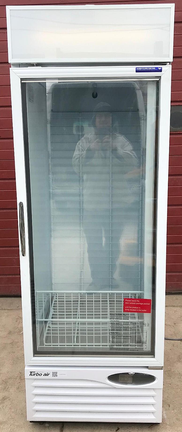 TURBO AIR TGIM-23W GLASS DOOR ICE BAG MERCHANDISER FREEZER TESTED 100% FREESHIP