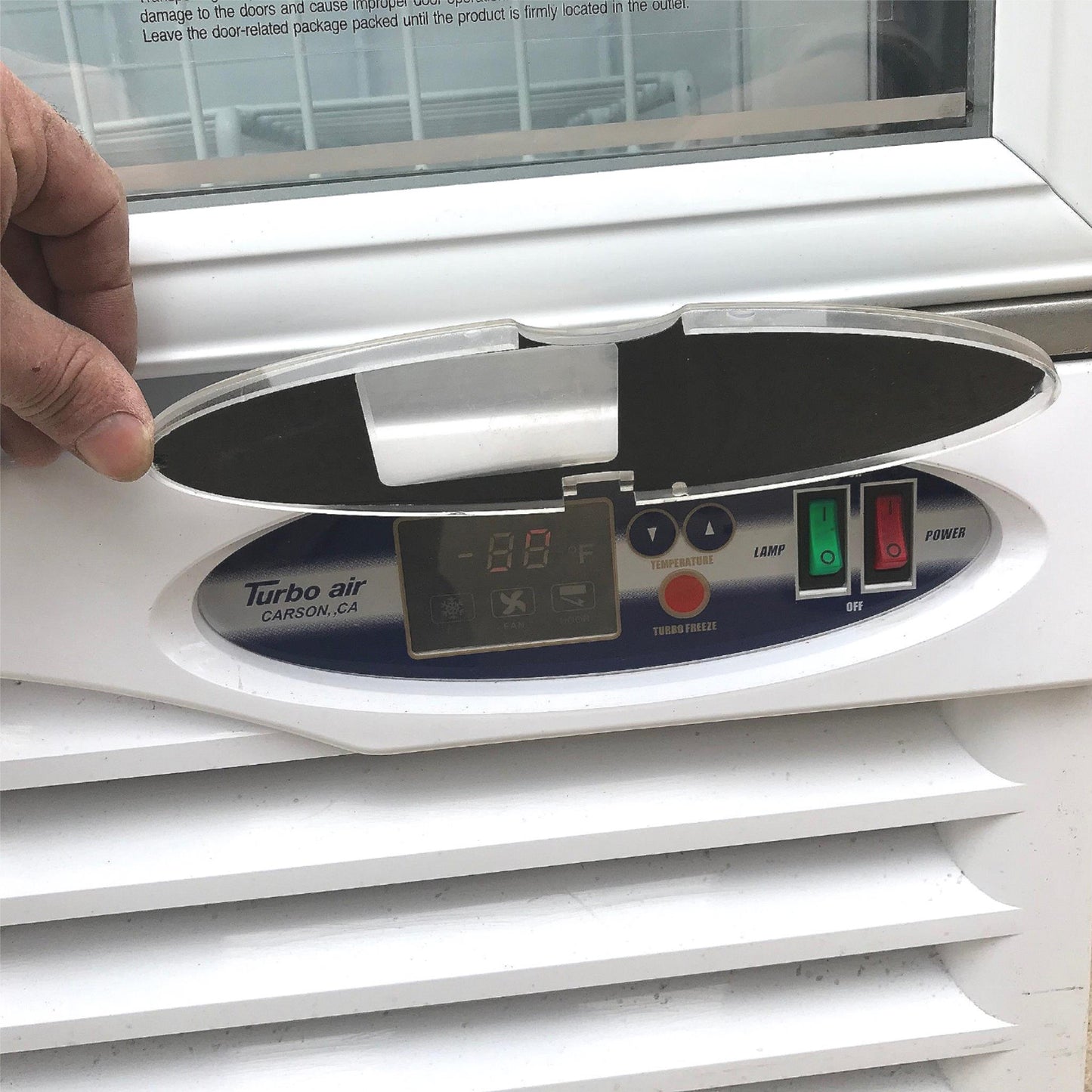 TURBO AIR TGIM-23W GLASS DOOR ICE BAG MERCHANDISER FREEZER TESTED 100% FREESHIP