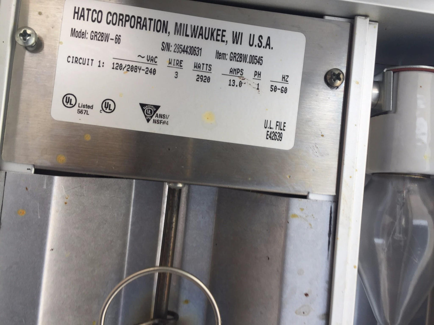 HATCO GR2BW-60 BUFFET WARMER GLO-RAY® RESTAURANT INFRARED STRIP HEATER FREE SHIP