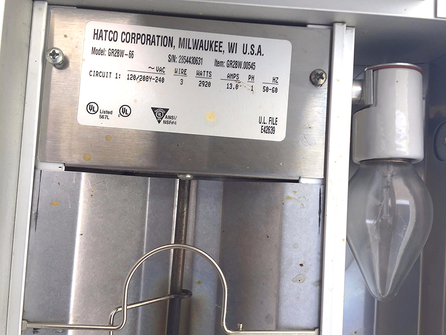 HATCO GR2BW-60 BUFFET WARMER GLO-RAY® RESTAURANT INFRARED STRIP HEATER FREE SHIP