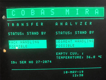 ROCHE COBAS MIRA S CHEMISTRY ANALYZER 90 DAY WARRANTY FREE SHIP