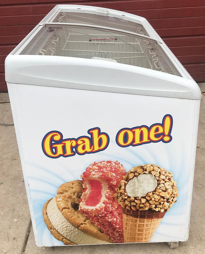 AHT RIO S125 GLASS DOOR ICE CREAM DISPLAY MERCHANDISER FREEZER 100%TESTFREESHIP