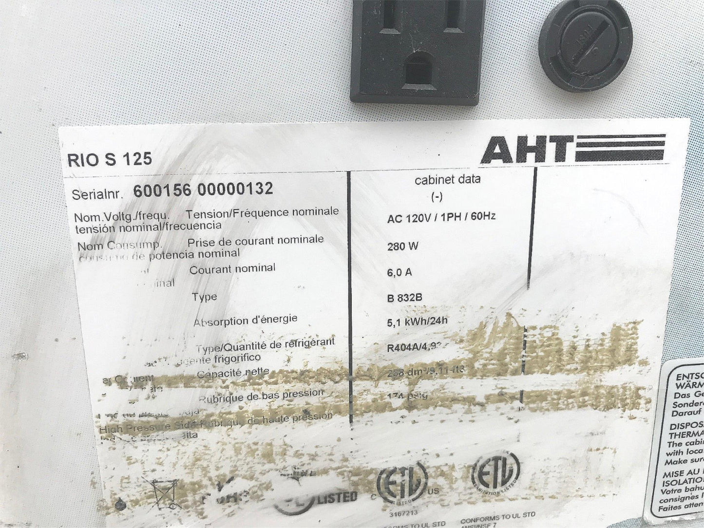 AHT RIO S125 GLASS DOOR ICE CREAM DISPLAY MERCHANDISER FREEZER 100%TESTFREESHIP