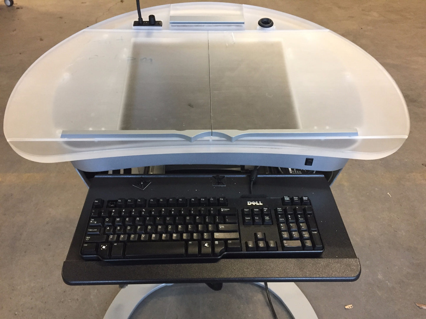 KI WHARTON LECTERN HEIGHT ADJUST PODIUM MOBILE CART DRAWER WATCH VIDEO FREESHIP