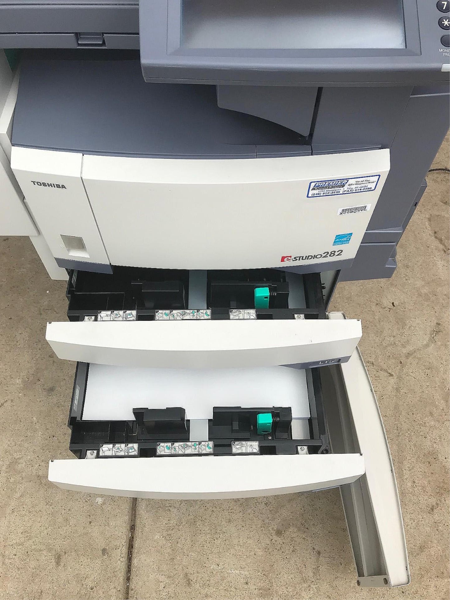 TOSHIBA e-STUDIO 282 HIGH VOLUME COLOR PRINTER COPIER FREE SHIP BUSINESS w/ DOCK
