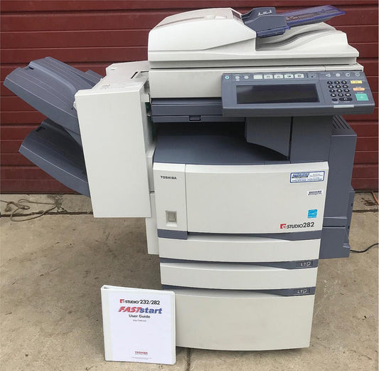 TOSHIBA e-STUDIO 282 HIGH VOLUME COLOR PRINTER COPIER FREE SHIP BUSINESS w/ DOCK
