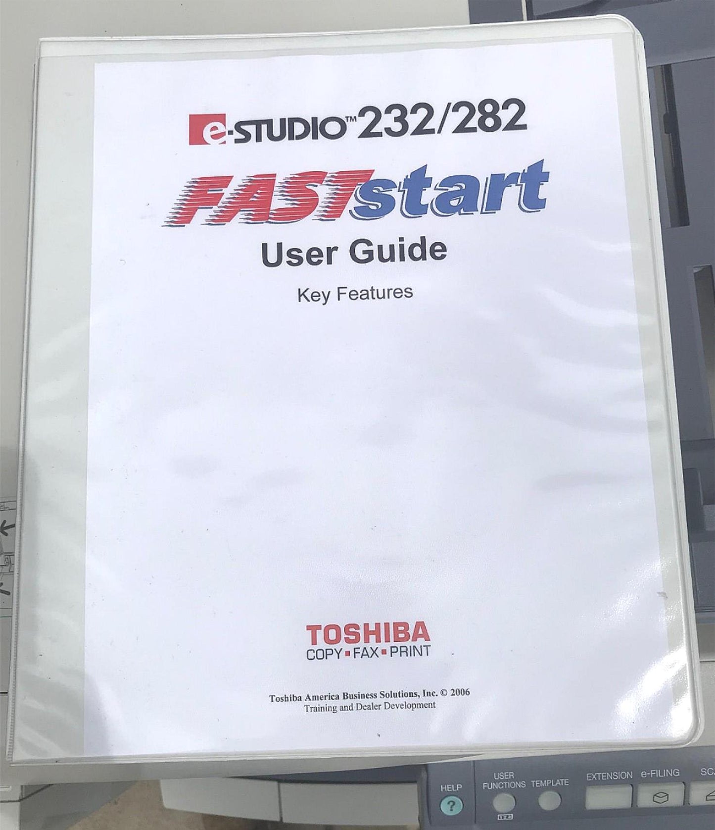 TOSHIBA e-STUDIO 282 HIGH VOLUME COLOR PRINTER COPIER FREE SHIP BUSINESS w/ DOCK