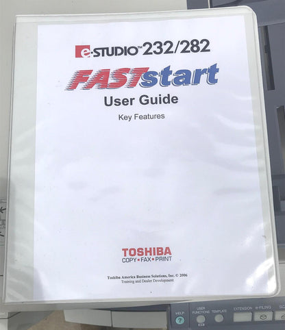 TOSHIBA e-STUDIO 282 HIGH VOLUME COLOR PRINTER COPIER FREE SHIP BUSINESS w/ DOCK