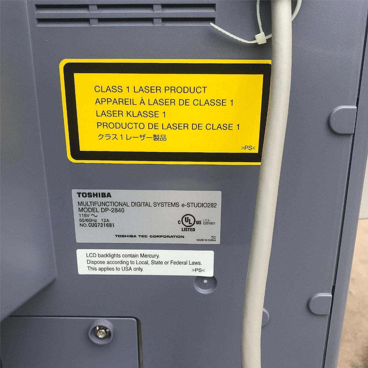 TOSHIBA e-STUDIO 282 HIGH VOLUME COLOR PRINTER COPIER FREE SHIP BUSINESS w/ DOCK