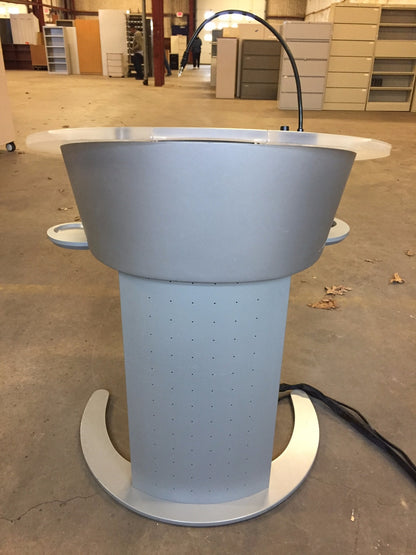 KI WHARTON LECTERN HEIGHT ADJUST PODIUM MOBILE CART DRAWER WATCH VIDEO FREESHIP