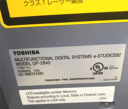 TOSHIBA e-STUDIO 282 HIGH VOLUME COLOR PRINTER COPIER FREE SHIP BUSINESS w/ DOCK