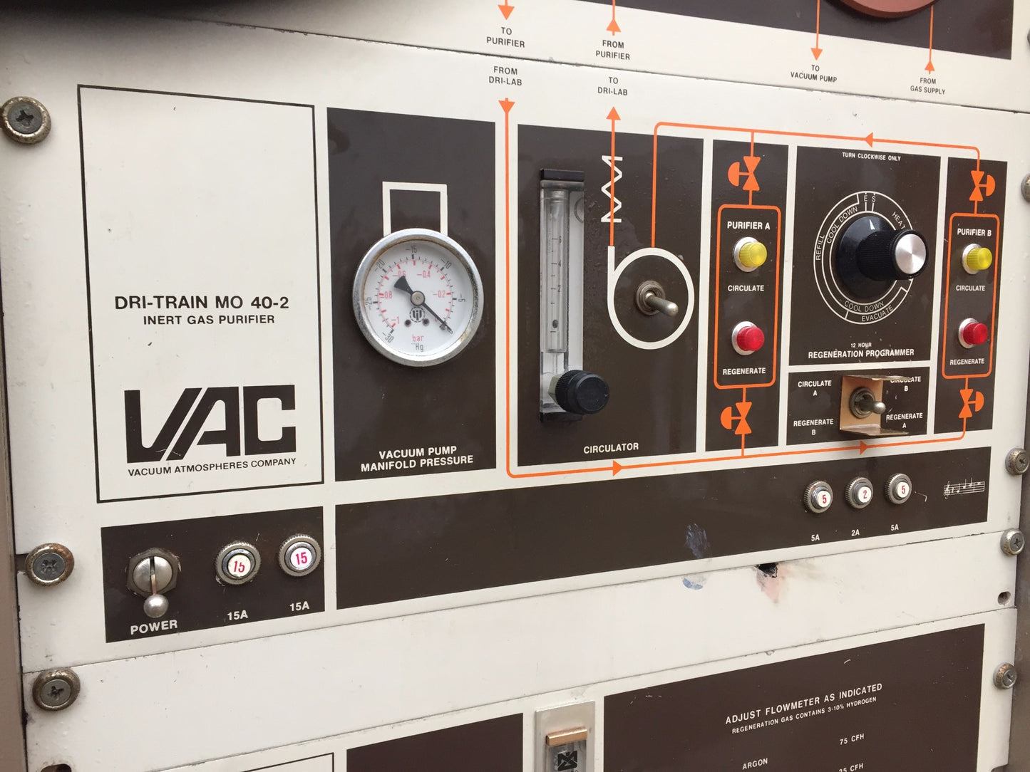 VAC HE-553-2 VACUUM ATMOSPHERES GLOVE BOX DRI-LAB M0-40-2H PUMP PURIFIER FREESHP