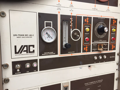 VAC HE-553-2 VACUUM ATMOSPHERES GLOVE BOX DRI-LAB M0-40-2H PUMP PURIFIER FREESHP