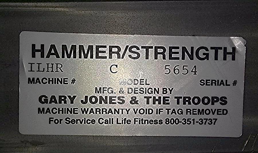 HAMMER STRENGTH Plate-Loaded Iso-Lateral High Row WONDERFUL CONDITION