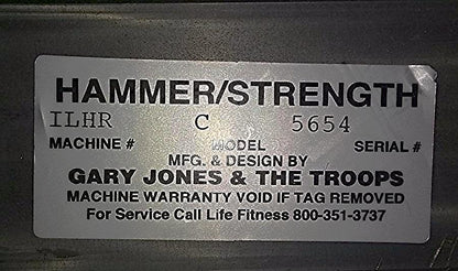 HAMMER STRENGTH Plate-Loaded Iso-Lateral High Row WONDERFUL CONDITION