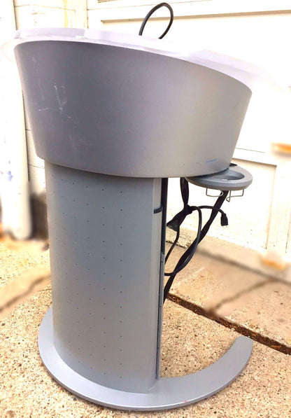 KI WHARTON LECTERN HEIGHT ADJUST PODIUM MOBILE CART DRAWER WATCH VIDEO FREESHIP