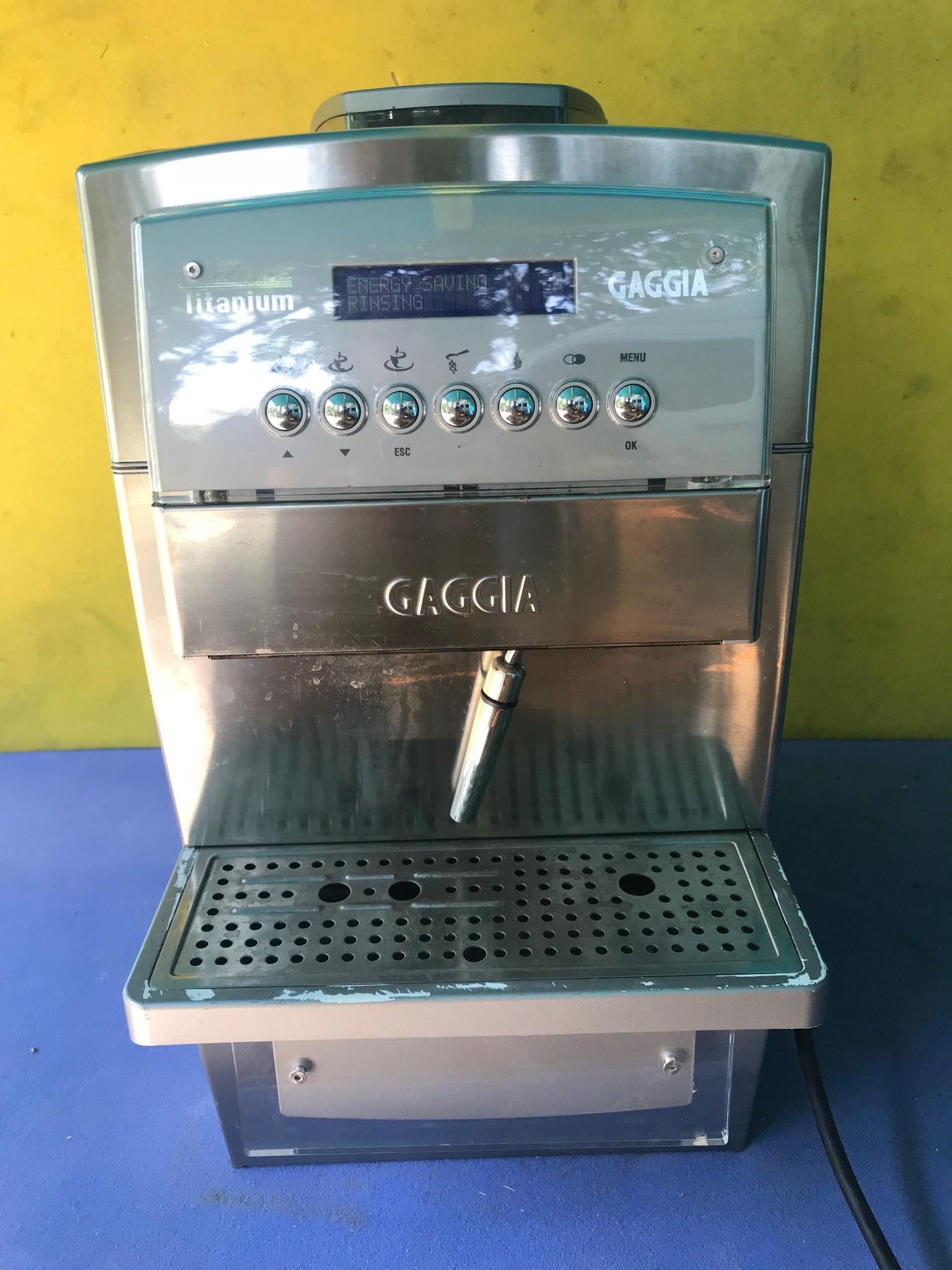 GAGGIA OFFICE TITANIUM SUPER AUTOMATIC ESPRESSO COFFEE MACH WATCH VIDEO FREESHIP