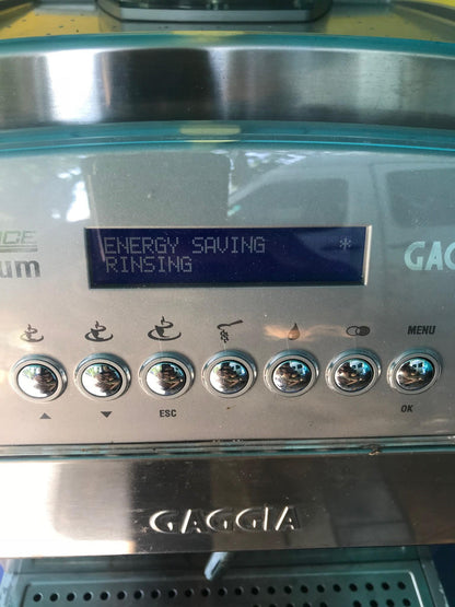 GAGGIA OFFICE TITANIUM SUPER AUTOMATIC ESPRESSO COFFEE MACH WATCH VIDEO FREESHIP