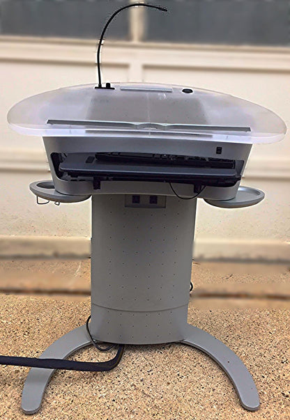 KI WHARTON LECTERN HEIGHT ADJUST PODIUM MOBILE CART DRAWER WATCH VIDEO FREESHIP
