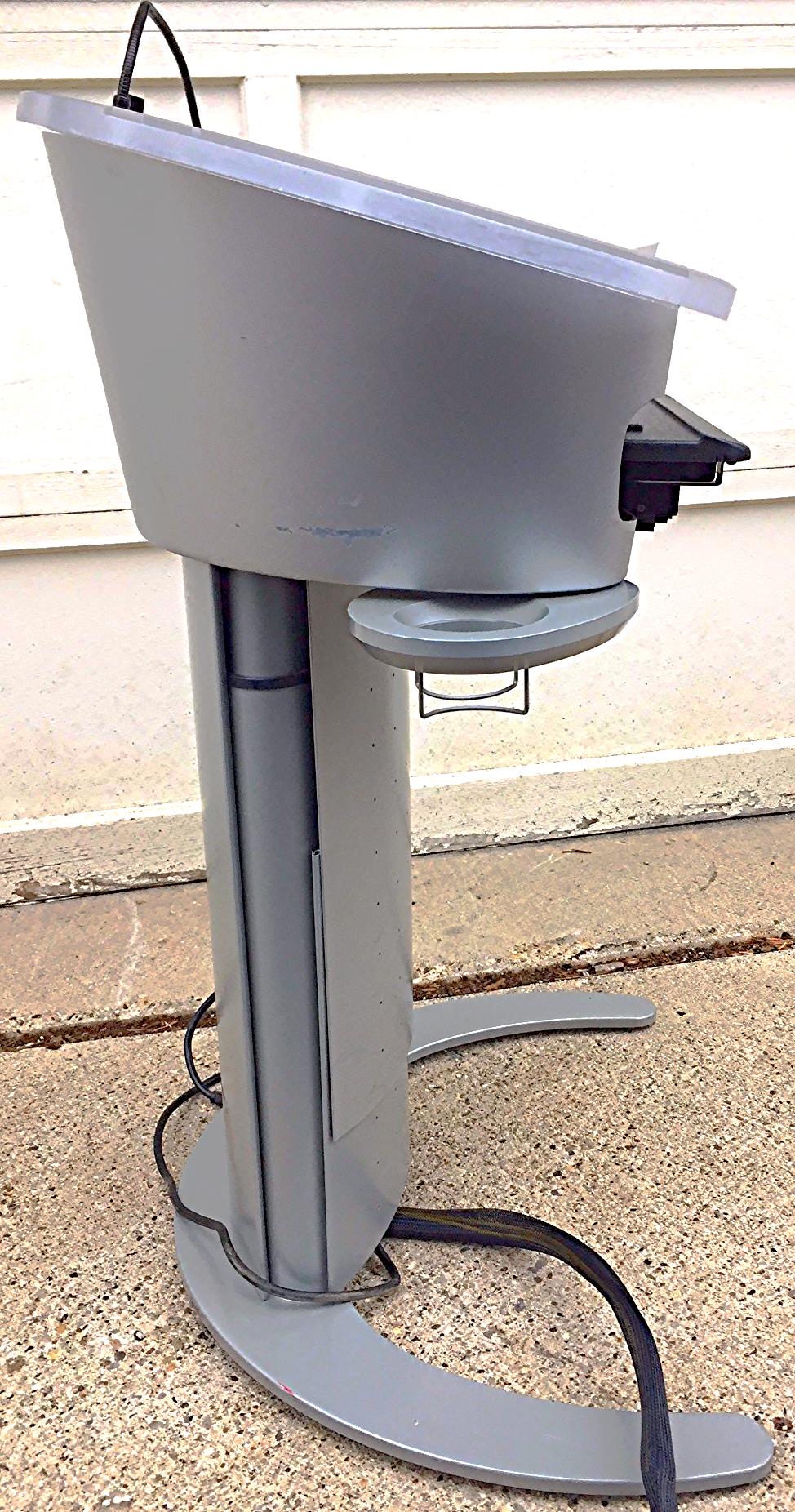 KI WHARTON LECTERN HEIGHT ADJUST PODIUM MOBILE CART DRAWER WATCH VIDEO FREESHIP