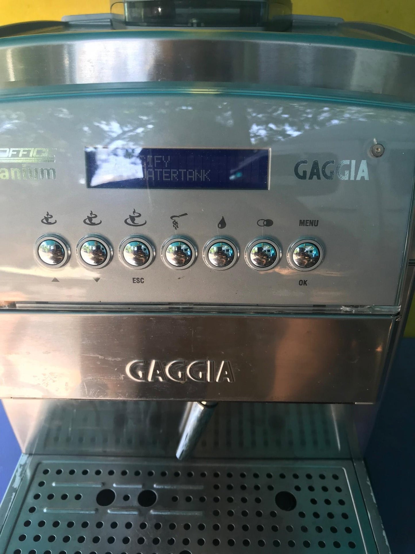 GAGGIA OFFICE TITANIUM SUPER AUTOMATIC ESPRESSO COFFEE MACH WATCH VIDEO FREESHIP