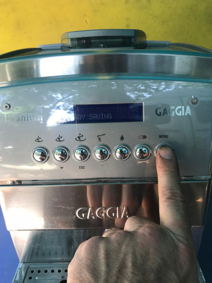 GAGGIA OFFICE TITANIUM SUPER AUTOMATIC ESPRESSO COFFEE MACH WATCH VIDEO FREESHIP