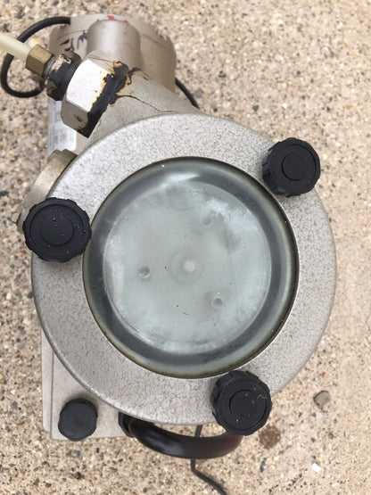 EDWARDS TWO STAGE E2M8 TRIVAC 8 VACUUM PUMP with ITC-20 INLET CATCHPOT FREE SHIP