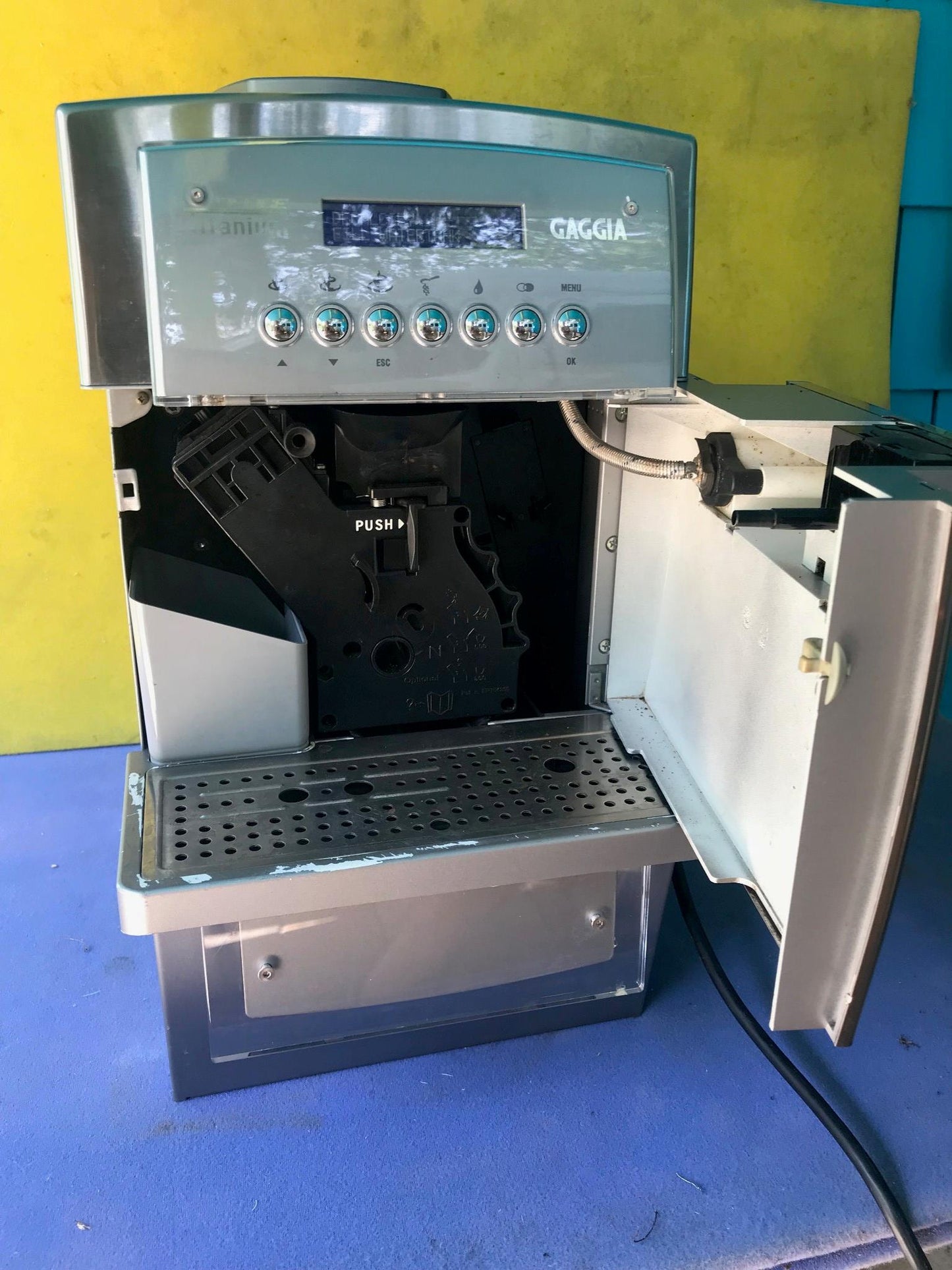 GAGGIA OFFICE TITANIUM SUPER AUTOMATIC ESPRESSO COFFEE MACH WATCH VIDEO FREESHIP