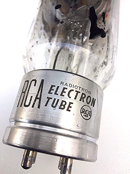 2 MILITARY RCA 872A VAPOR TYPE ELECTRON RADIOTRON VACUUM TUBES & PIN TUBE SOCKET