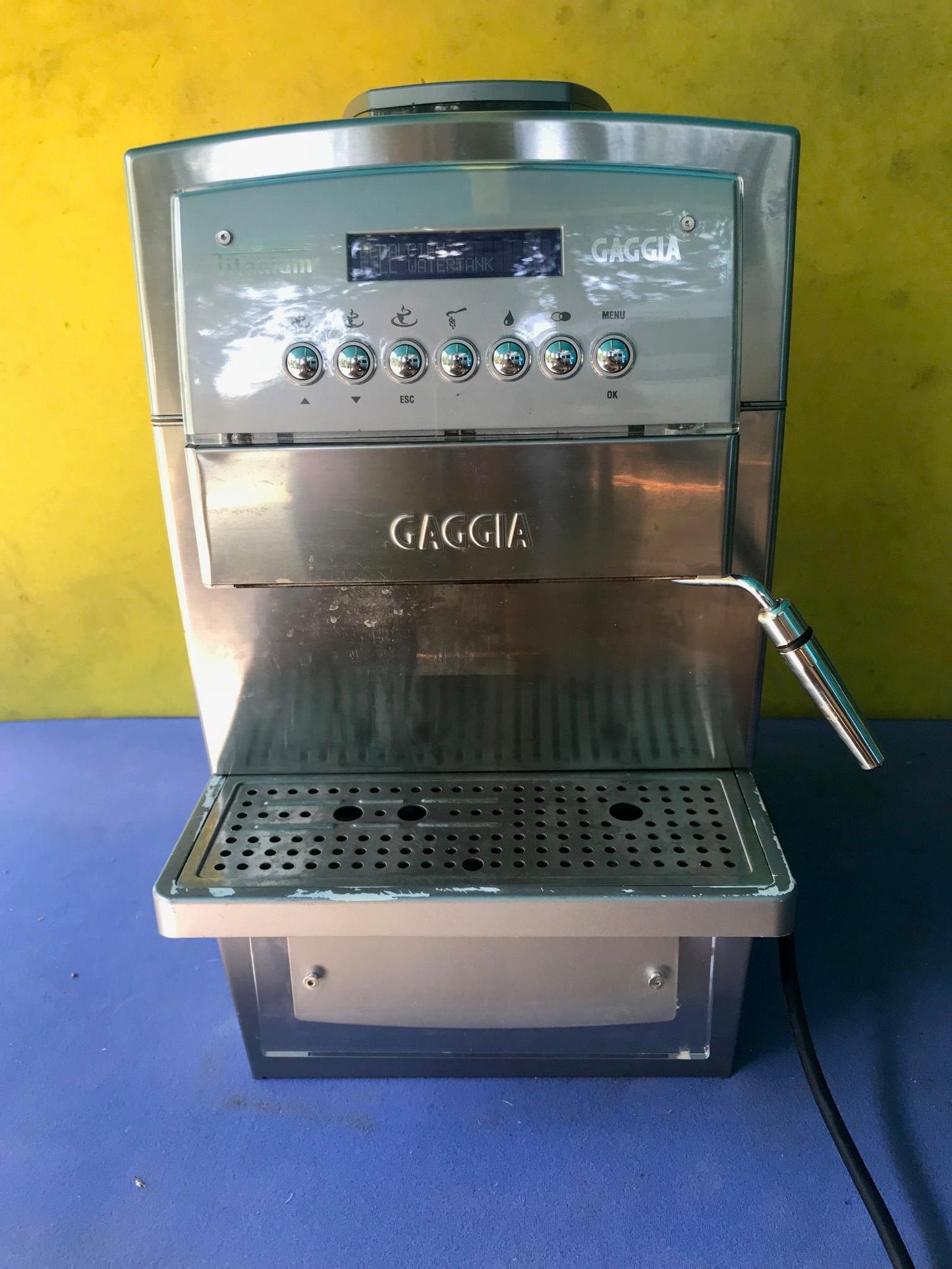 GAGGIA OFFICE TITANIUM SUPER AUTOMATIC ESPRESSO COFFEE MACH WATCH VIDEO FREESHIP