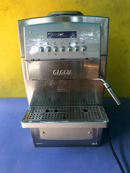 GAGGIA OFFICE TITANIUM SUPER AUTOMATIC ESPRESSO COFFEE MACH WATCH VIDEO FREESHIP