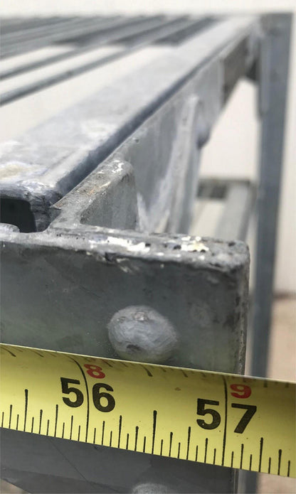 BAKER'S RACK CART 8SHELVES on Wheels RARE INDUSTRIAL VINTAGE GALVANIZED FREESHIP