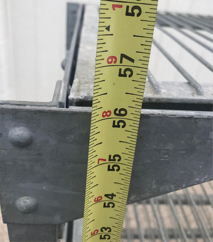 BAKER'S RACK CART 8SHELVES on Wheels RARE INDUSTRIAL VINTAGE GALVANIZED FREESHIP