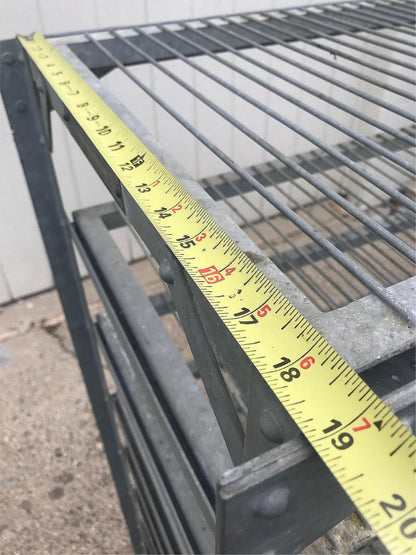 BAKER'S RACK CART 8SHELVES on Wheels RARE INDUSTRIAL VINTAGE GALVANIZED FREESHIP