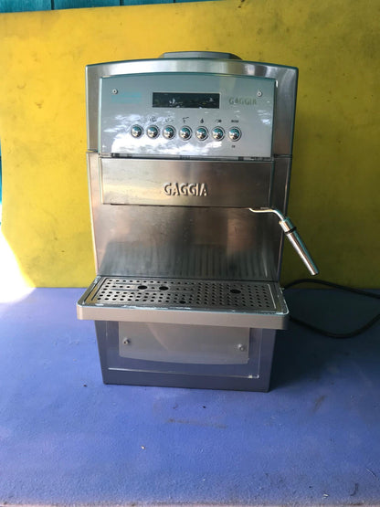 GAGGIA OFFICE TITANIUM SUPER AUTOMATIC ESPRESSO COFFEE MACH WATCH VIDEO FREESHIP