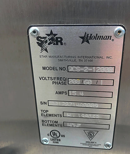 STAR HOLMAN QCS-3-1400HB CONVEYOR COMMERCIAL TOASTER WATCH VIDEO FREE SHIPPING