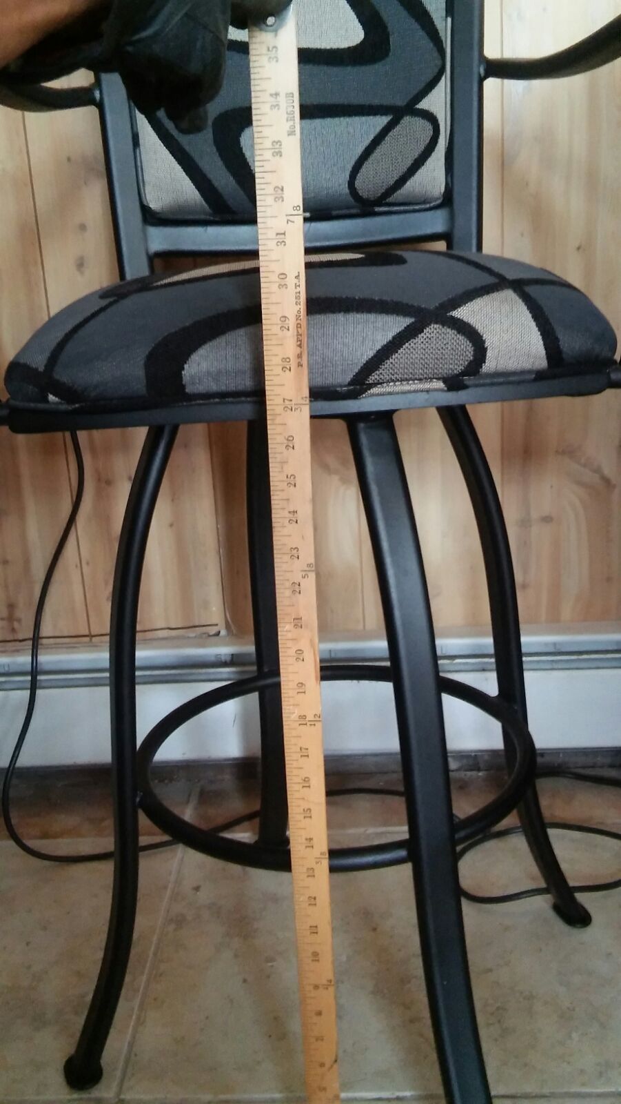 PAIR TEMPO TRENDLER SWIVEL STOOLs HIGH STOOLS TOP STUDIO DESIGN BAR HOME OFFICE