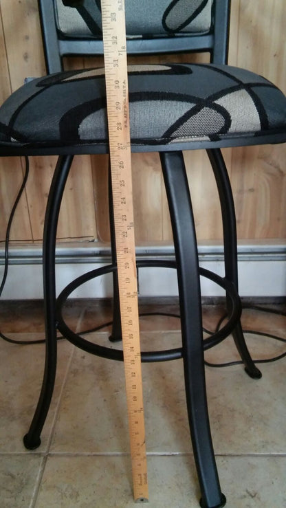 PAIR TEMPO TRENDLER SWIVEL STOOLs HIGH STOOLS TOP STUDIO DESIGN BAR HOME OFFICE