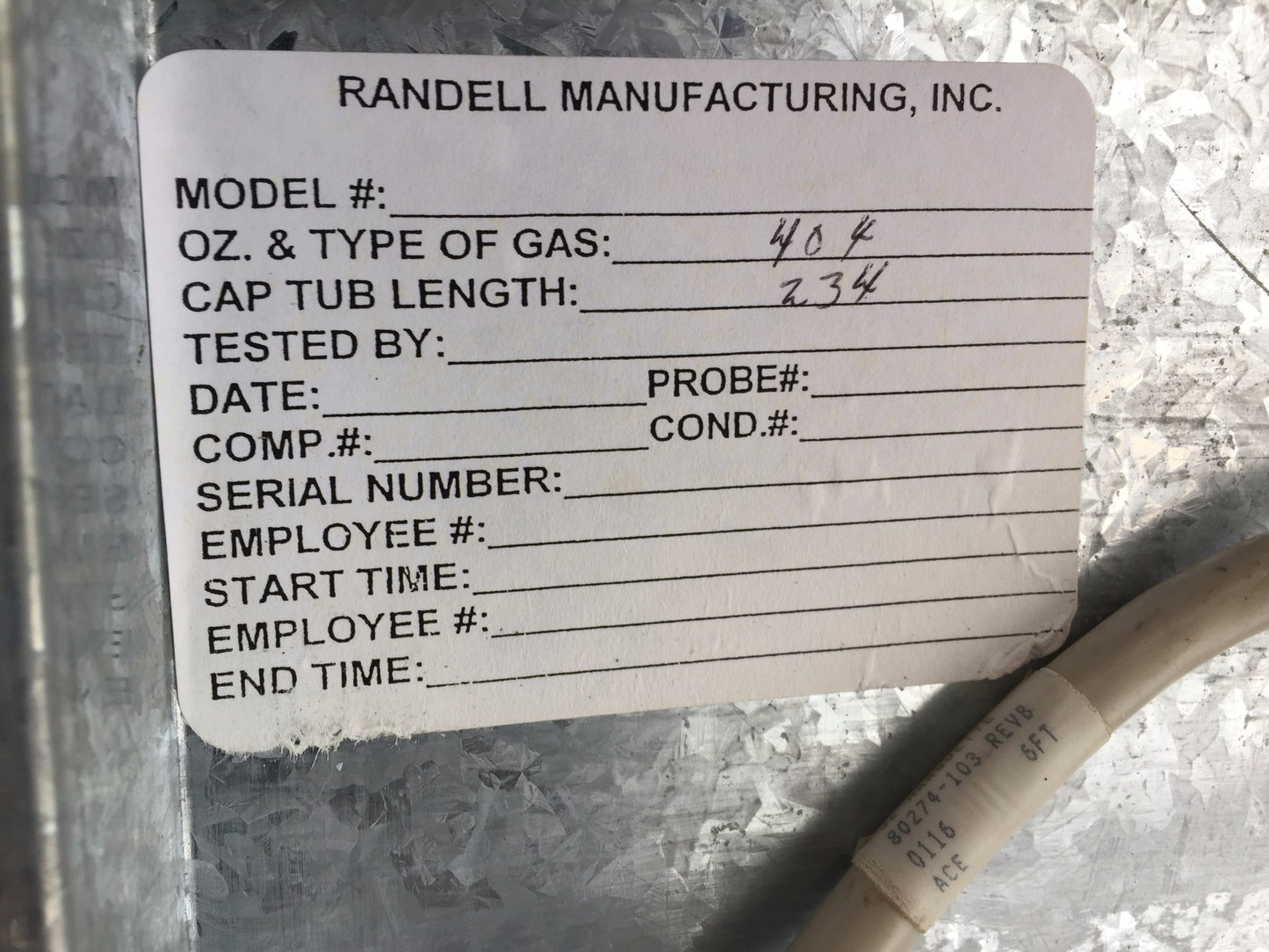 UNIFIED BRANDS RANDELL FX SERIES COUNTER REFRIGERATOR FREEZER w/ MANUAL FREESHIP
