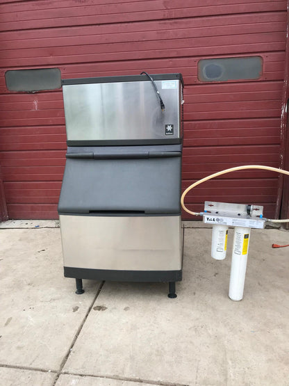 MANITOWOC QY0285W 285lbs/Day HALF DICE WATER COOLED ICE MAKER S400 BIN FREE SHIP