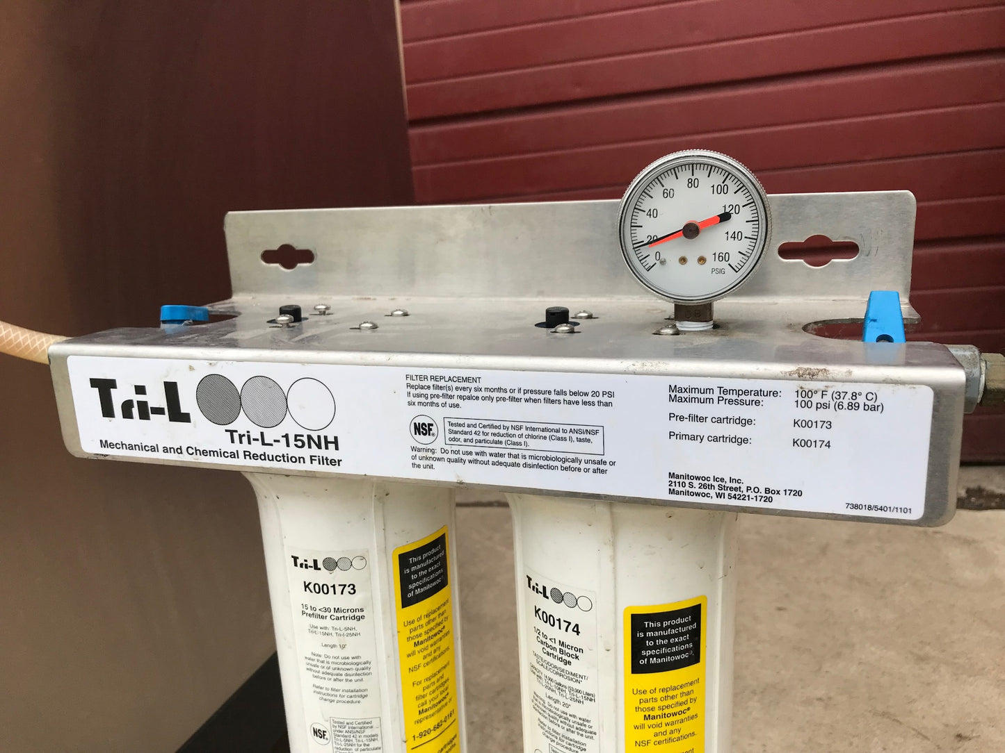 MANITOWOC QY0285W 285lbs/Day HALF DICE WATER COOLED ICE MAKER S400 BIN FREE SHIP