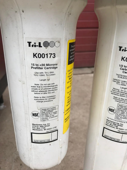 MANITOWOC QY0285W 285lbs/Day HALF DICE WATER COOLED ICE MAKER S400 BIN FREE SHIP