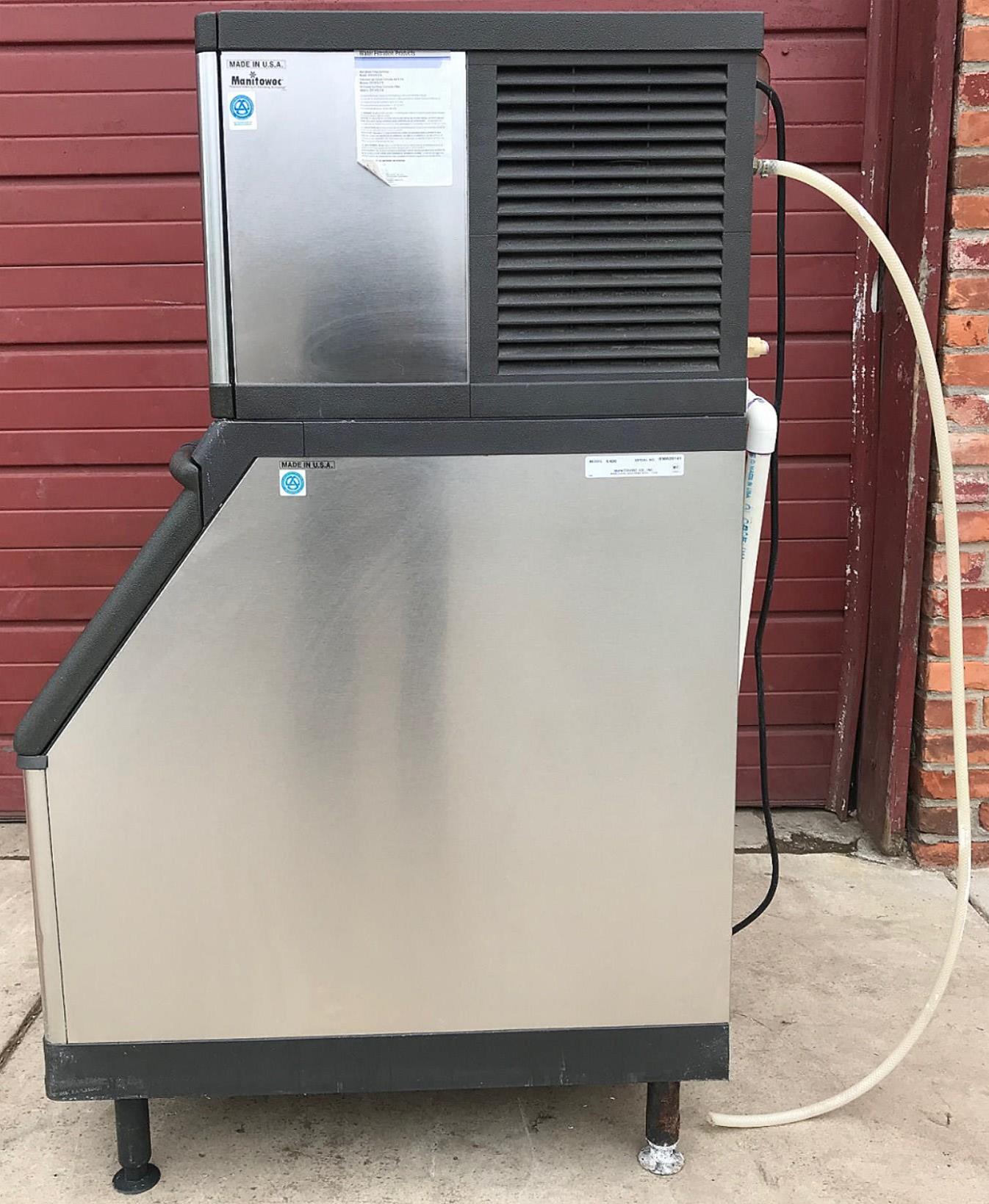 MANITOWOC QY0285W 285lbs/Day HALF DICE WATER COOLED ICE MAKER S400 BIN FREE SHIP