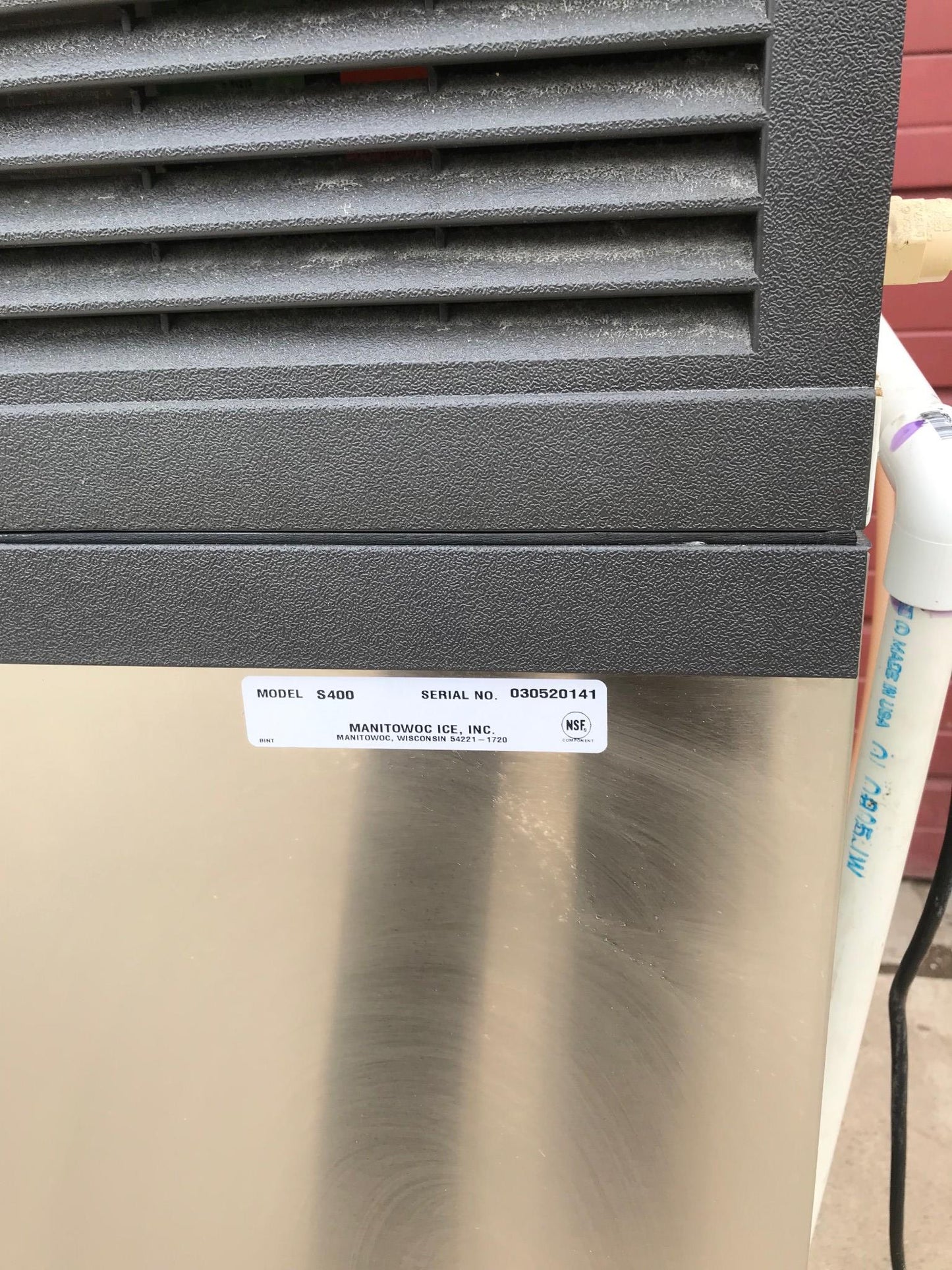 MANITOWOC QY0285W 285lbs/Day HALF DICE WATER COOLED ICE MAKER S400 BIN FREE SHIP