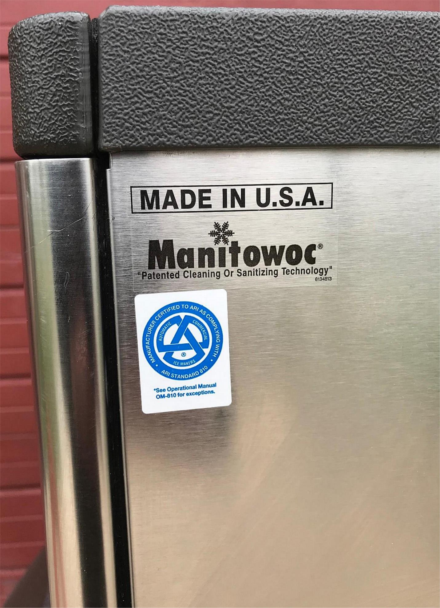 MANITOWOC QY0285W 285lbs/Day HALF DICE WATER COOLED ICE MAKER S400 BIN FREE SHIP