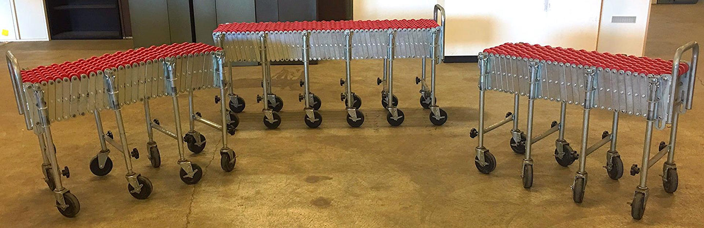 41 FEET of NESTAFLEX - 175 EXPANDABLE FLEXIBLE PORTABLE CONVEYOR BELT