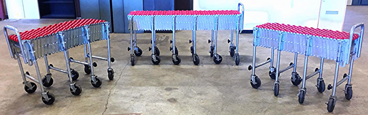 41 FEET of NESTAFLEX - 175 EXPANDABLE FLEXIBLE PORTABLE CONVEYOR BELT