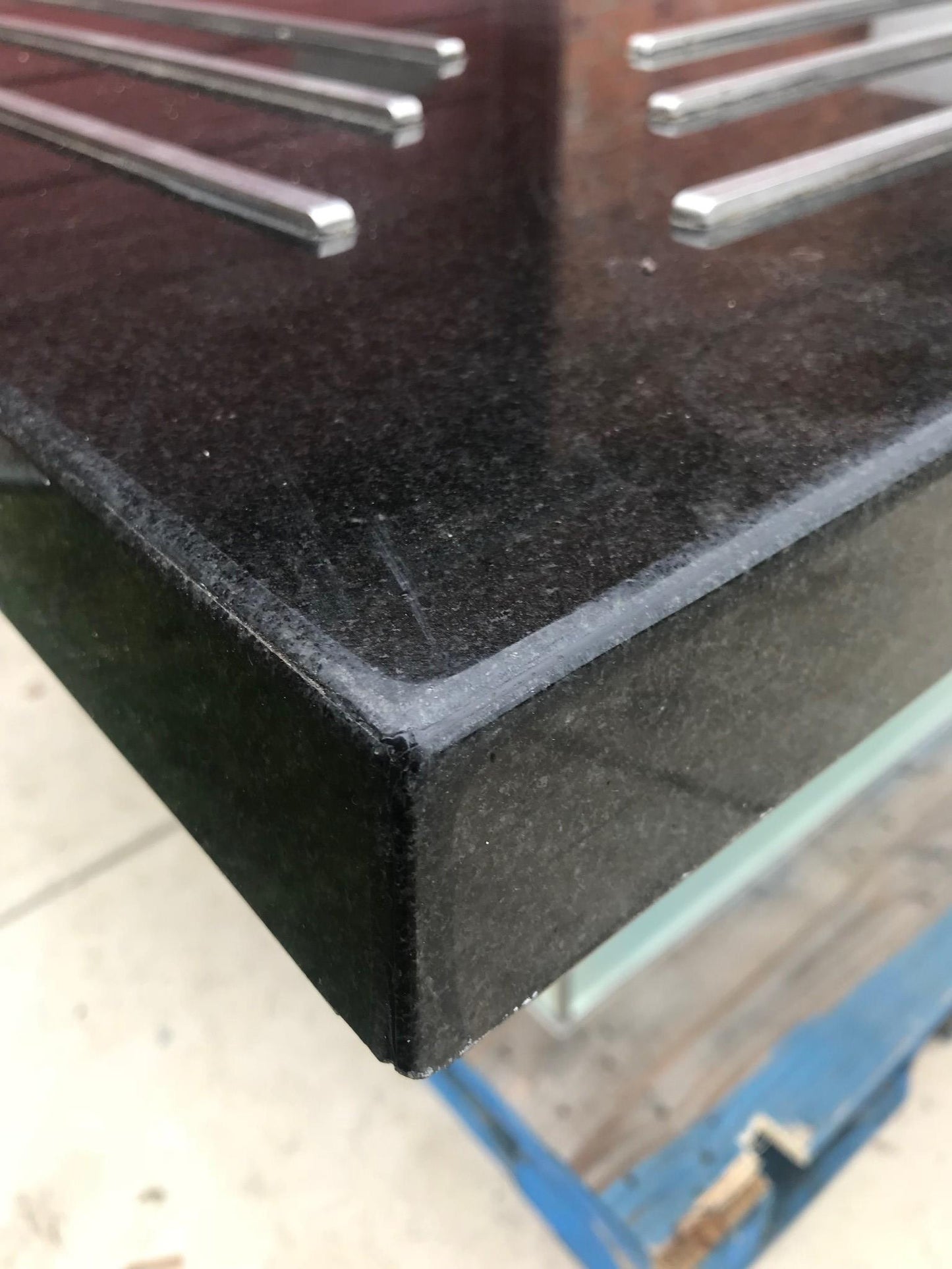 COVIDPICKUP DISPLAY MERCHANDISER 5x5' Foot BLACK GRANITE MEETING ISLAND FREESHIP