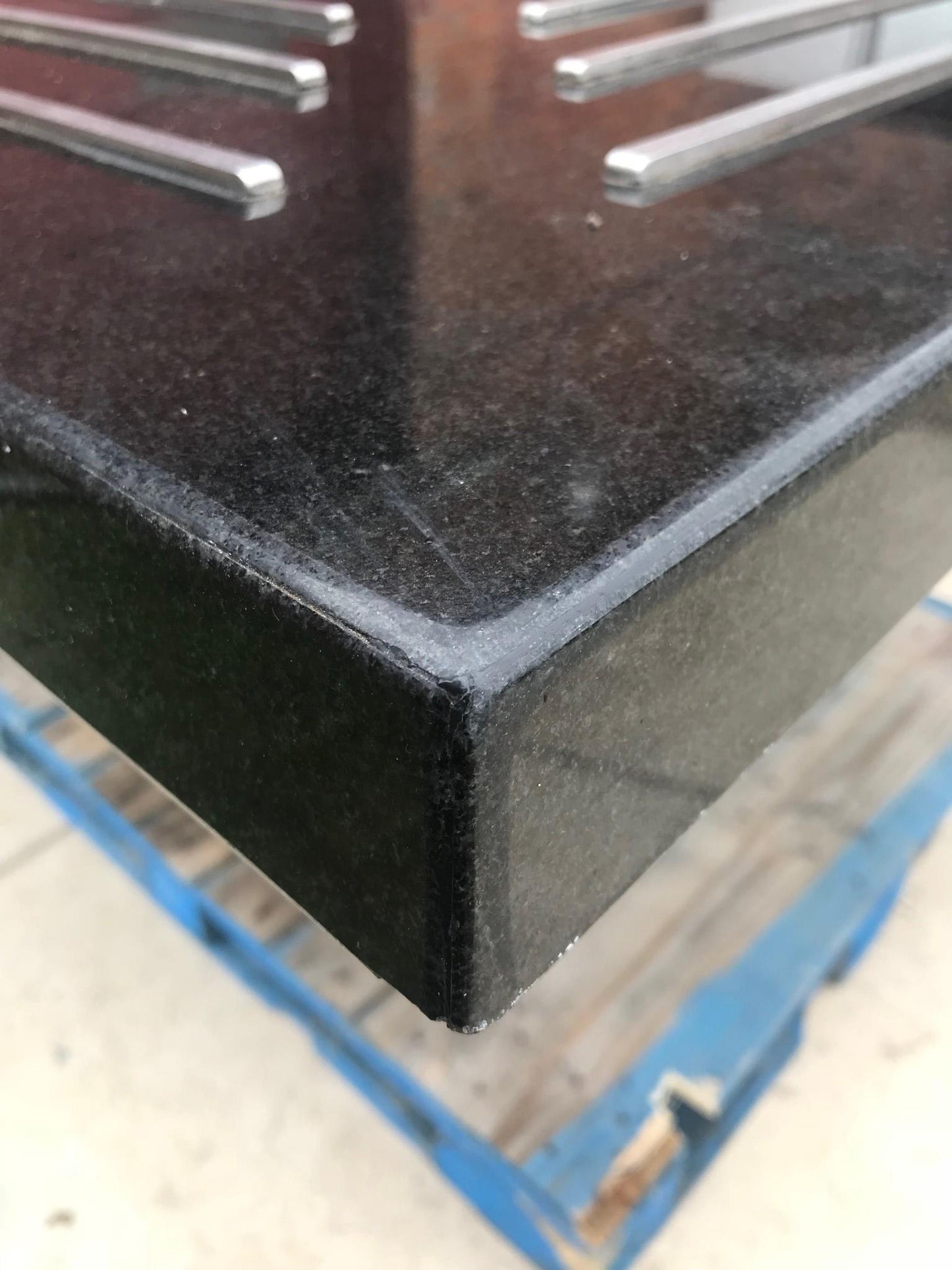 COVIDPICKUP DISPLAY MERCHANDISER 5x5' Foot BLACK GRANITE MEETING ISLAND FREESHIP