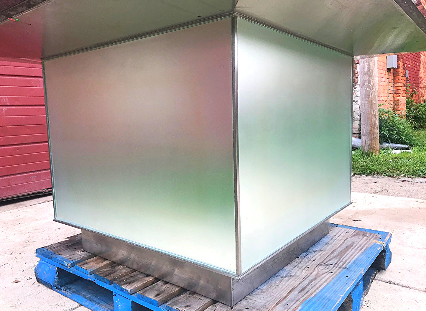 COVIDPICKUP DISPLAY MERCHANDISER 5x5' Foot BLACK GRANITE MEETING ISLAND FREESHIP